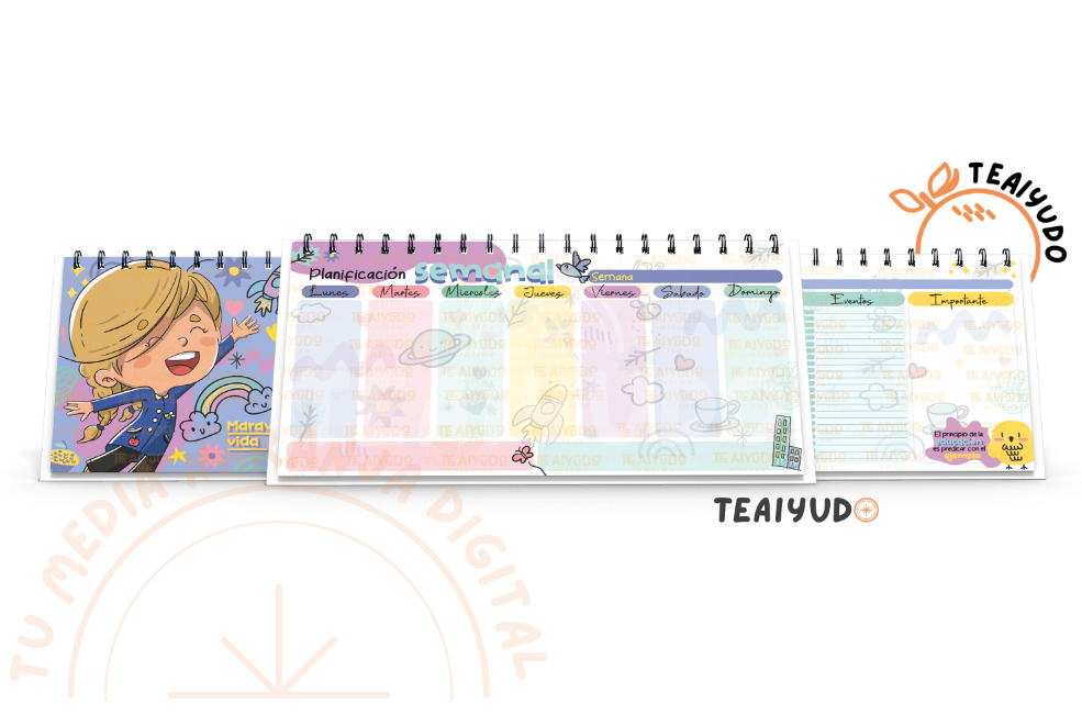 DIGITAL | Téc. Educ. Parvularia 23 | Cosmic | Mini Planner 21x11