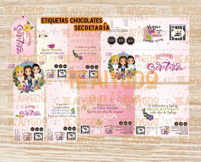 DIGITAL | Secretaria | Etiquetas Chocolates
