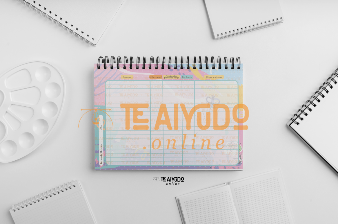 DIGITAL | Téc. Educ. Parvularia 22 | Abstracto | Planner Horizontal
