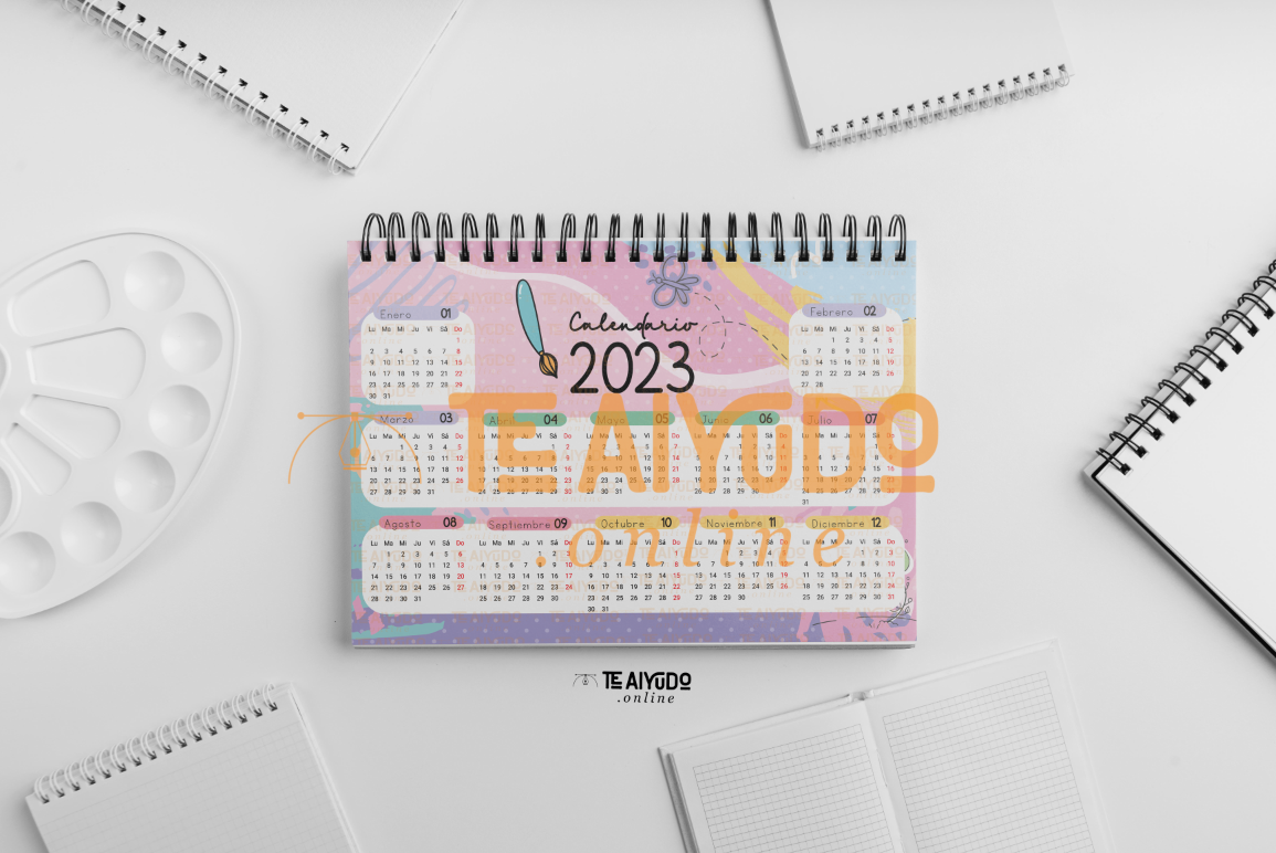 DIGITAL | Téc. Educ. Parvularia 22 | Abstracto | Planner Horizontal
