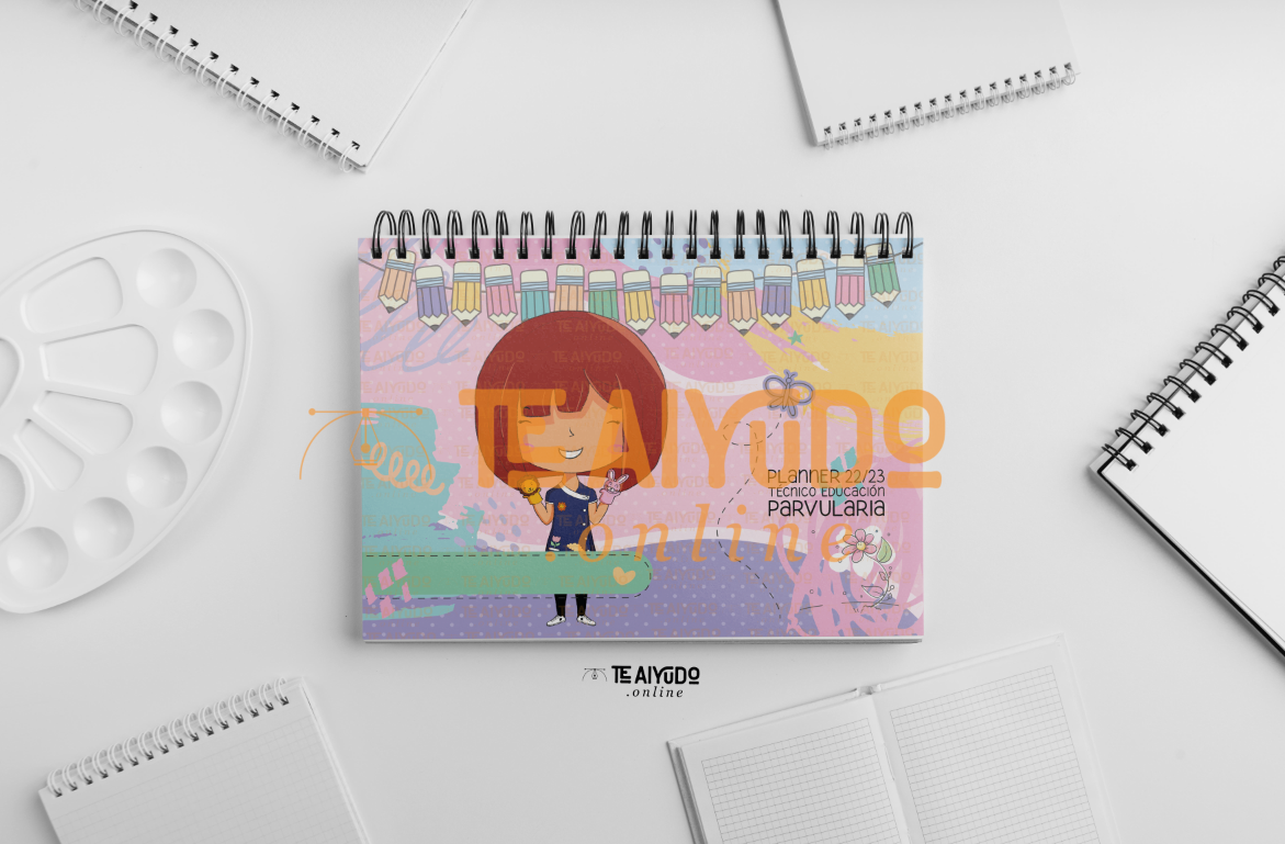 DIGITAL | Téc. Educ. Parvularia 22 | Abstracto | Planner Horizontal