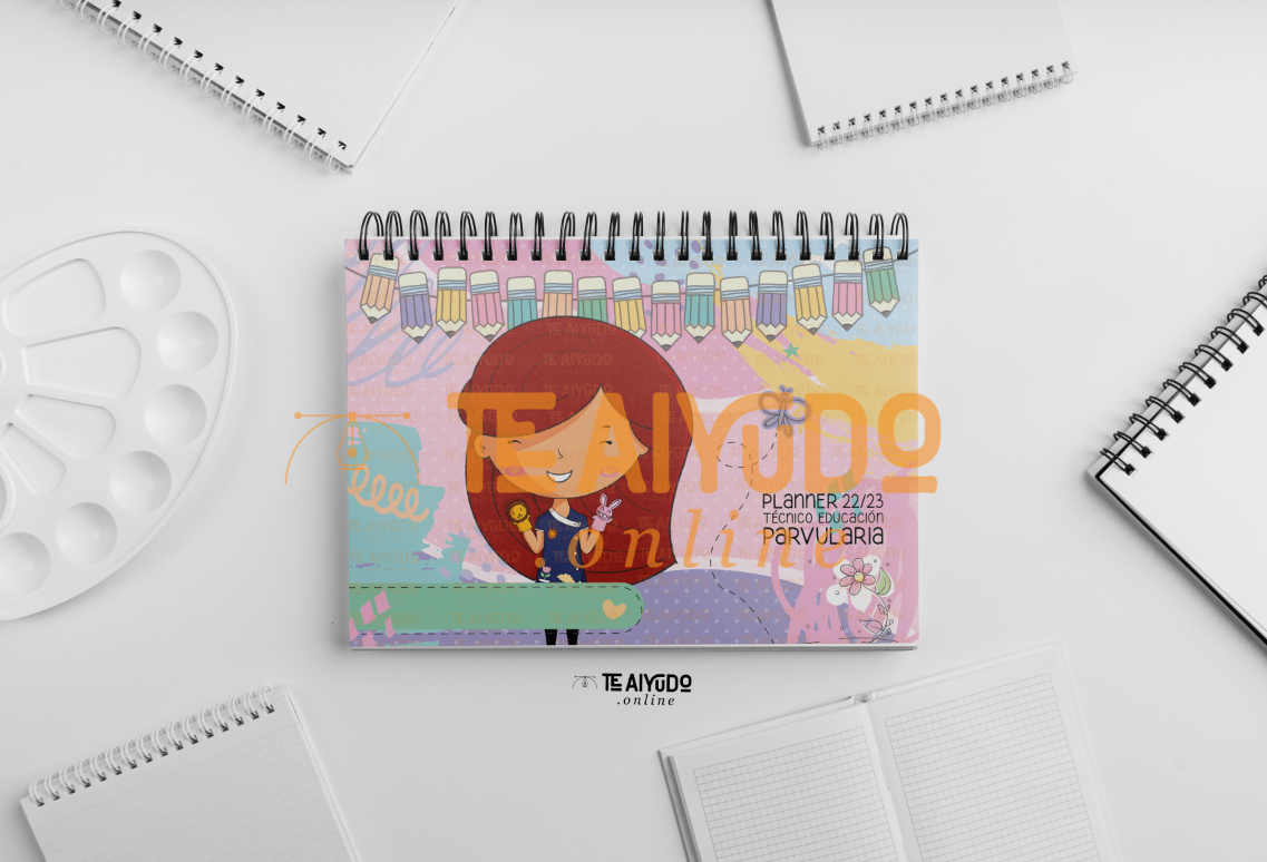 DIGITAL | Téc. Educ. Parvularia 22 | Abstracto | Planner Horizontal