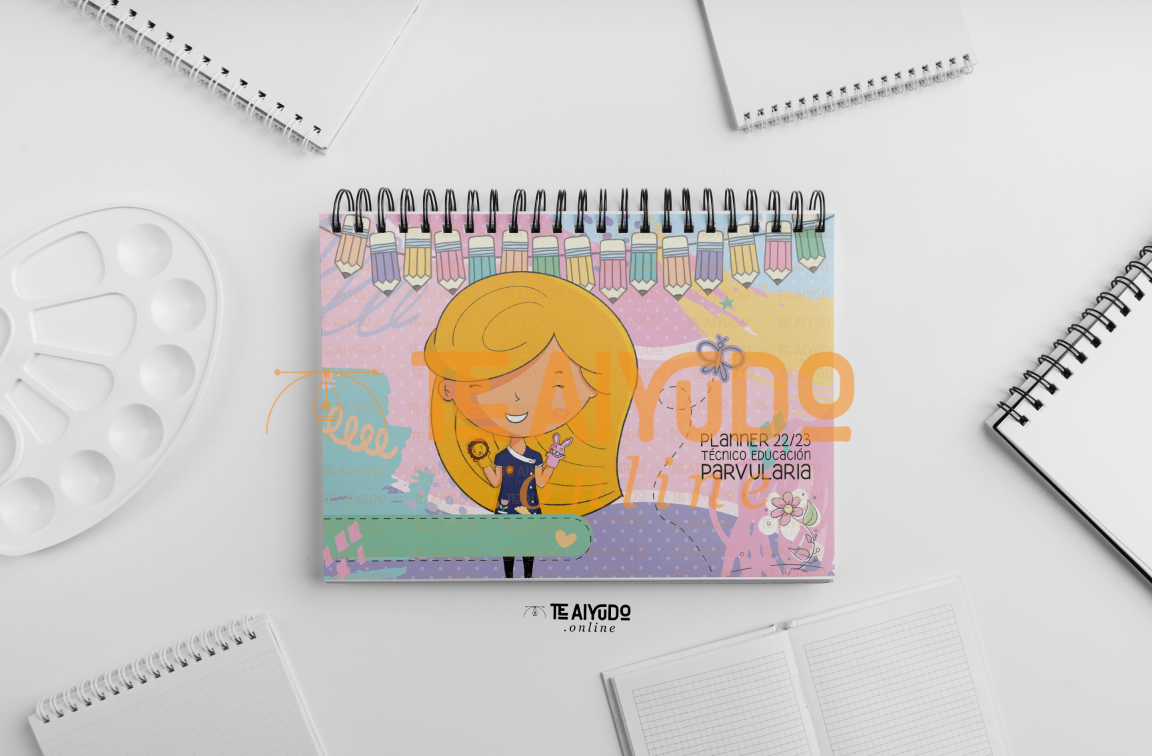 DIGITAL | Téc. Educ. Parvularia 22 | Abstracto | Planner Horizontal