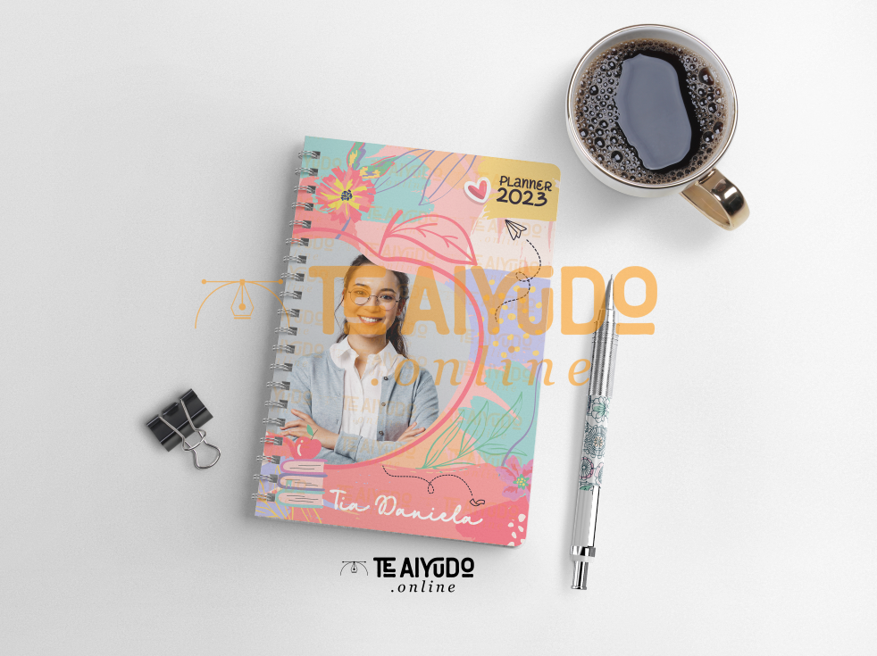 DIGITAL | Asistente Educación 22 | Planner Vertical Florecer