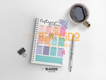 DIGITAL | Asistente Educación 22 | Planner Vertical Florecer