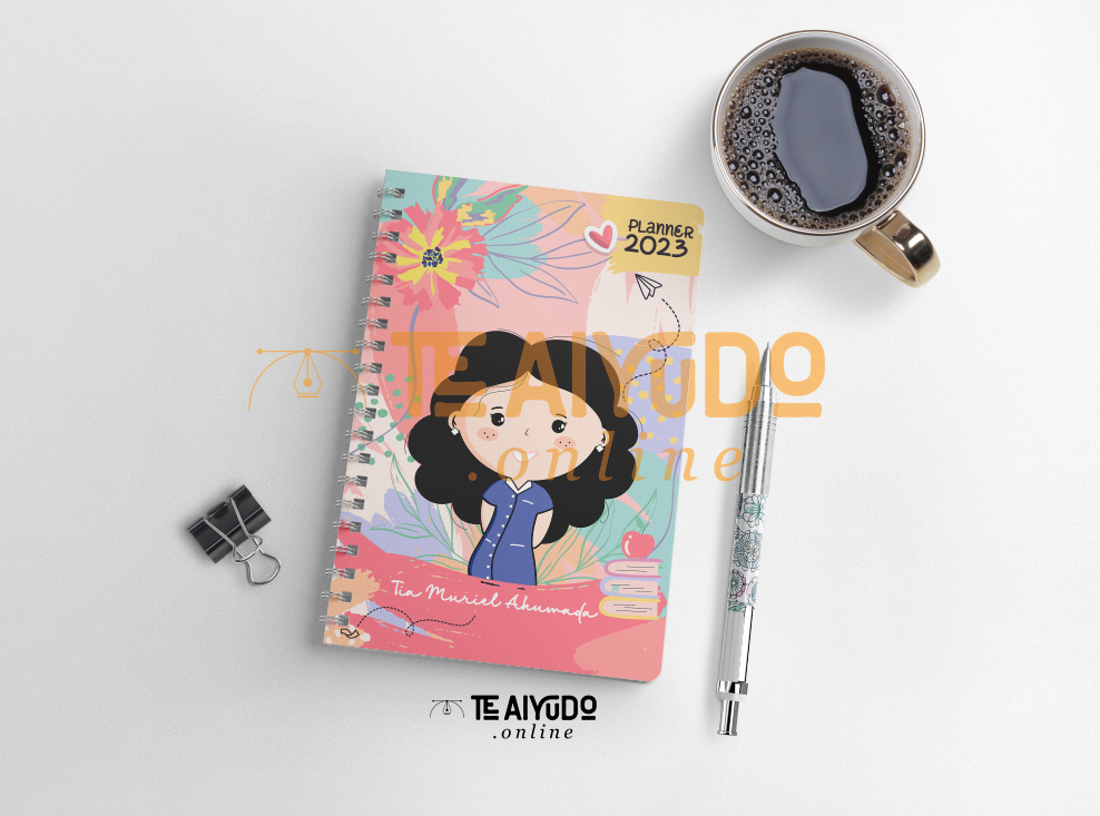 DIGITAL | Asistente Educación 22 | Planner Vertical Florecer