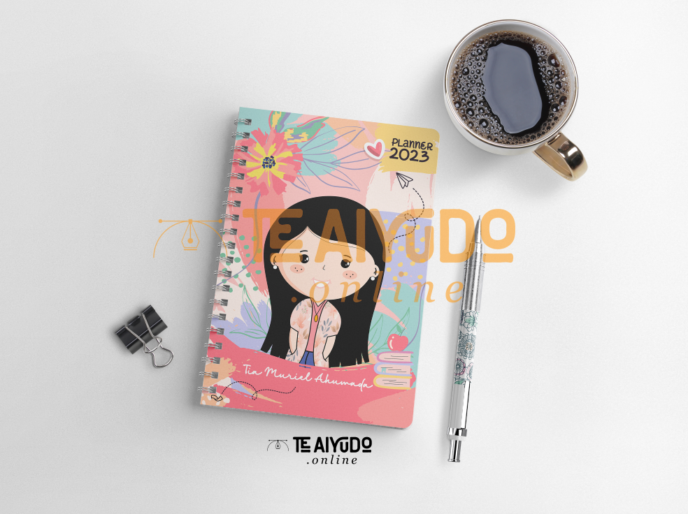 DIGITAL | Asistente Educación 22 | Planner Vertical Florecer
