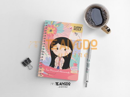 DIGITAL | Asistente Educación 22 | Planner Vertical Florecer