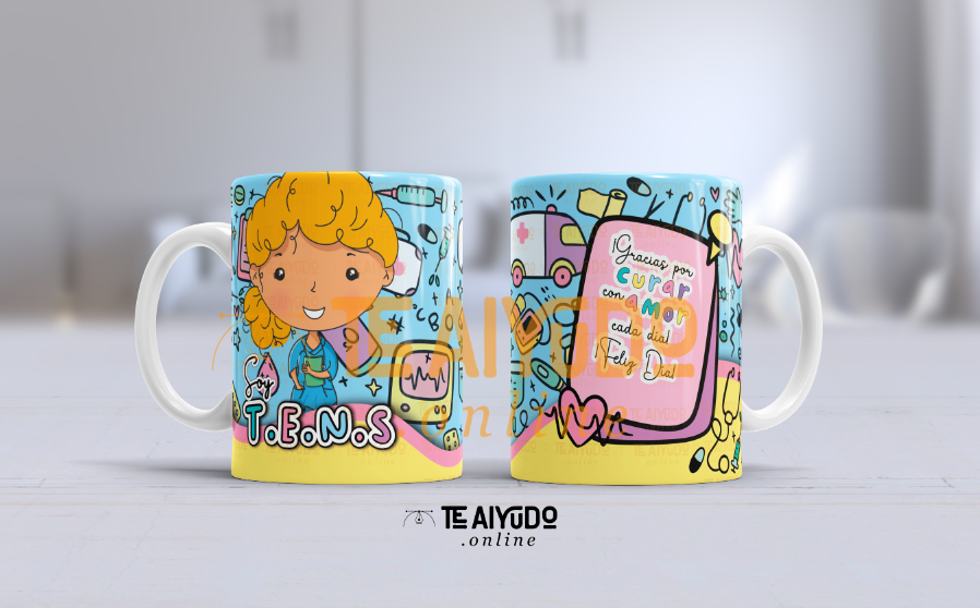 DIGITAL | TENS 22 | Tazones Profesionales Avatar Mujer 🩺