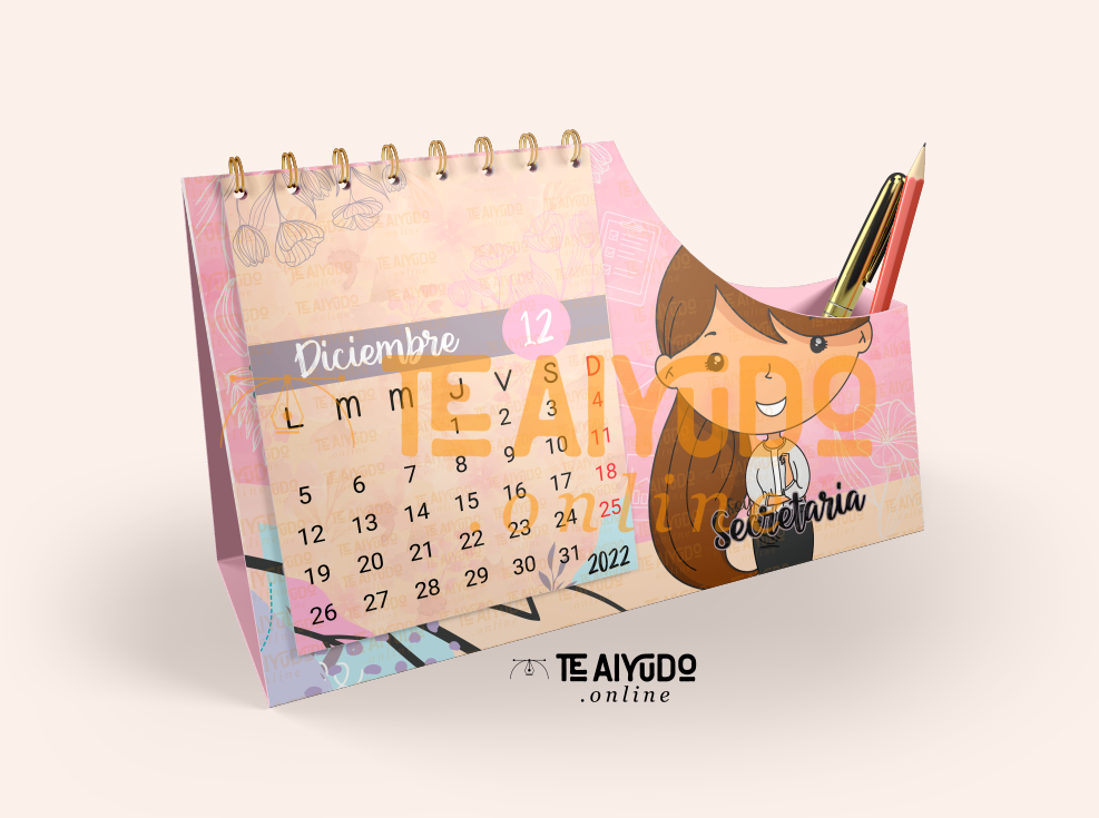 DIGITAL | Secretaria | Calendario Escritorio 25–27