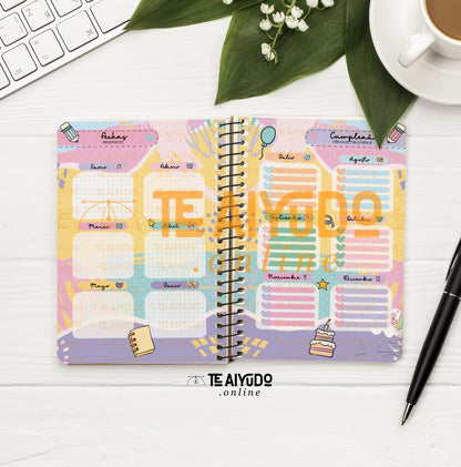 DIGITAL | Téc. Educ. Parvularia 22 | Abstracto | Planner Vertical