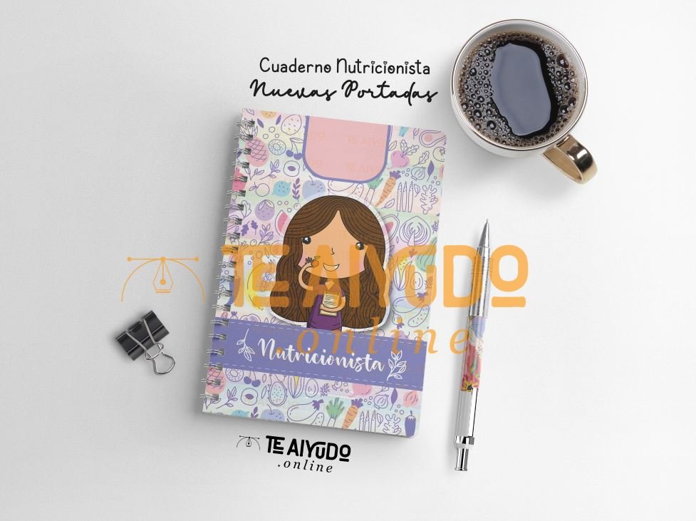 DIGITAL | Nutricionista 22 | Cuaderno Notas + Avatar Personalizable 🍏 | Actualizado 2025-2026