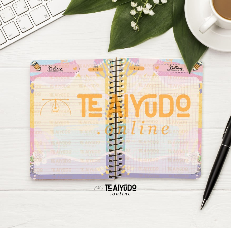 DIGITAL | Téc. Educ. Parvularia 22 | Abstracto | Planner Vertical