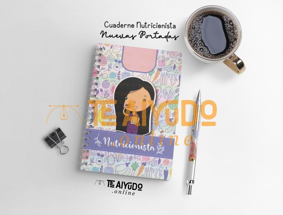 DIGITAL | Nutricionista 22 | Cuaderno Notas + Avatar Personalizable 🍏 | Actualizado 2025-2026