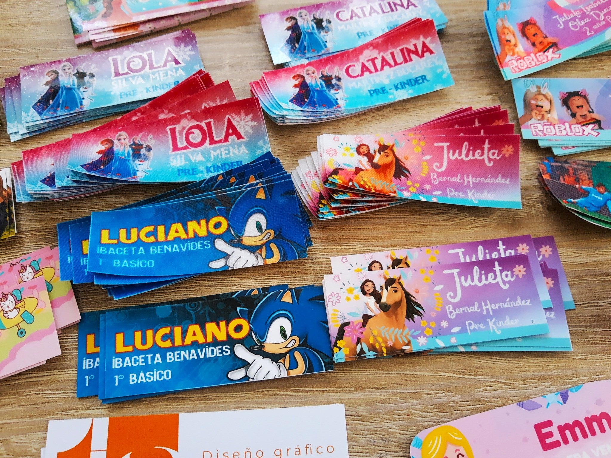 Etiquetas textiles para ropa - tipo parche