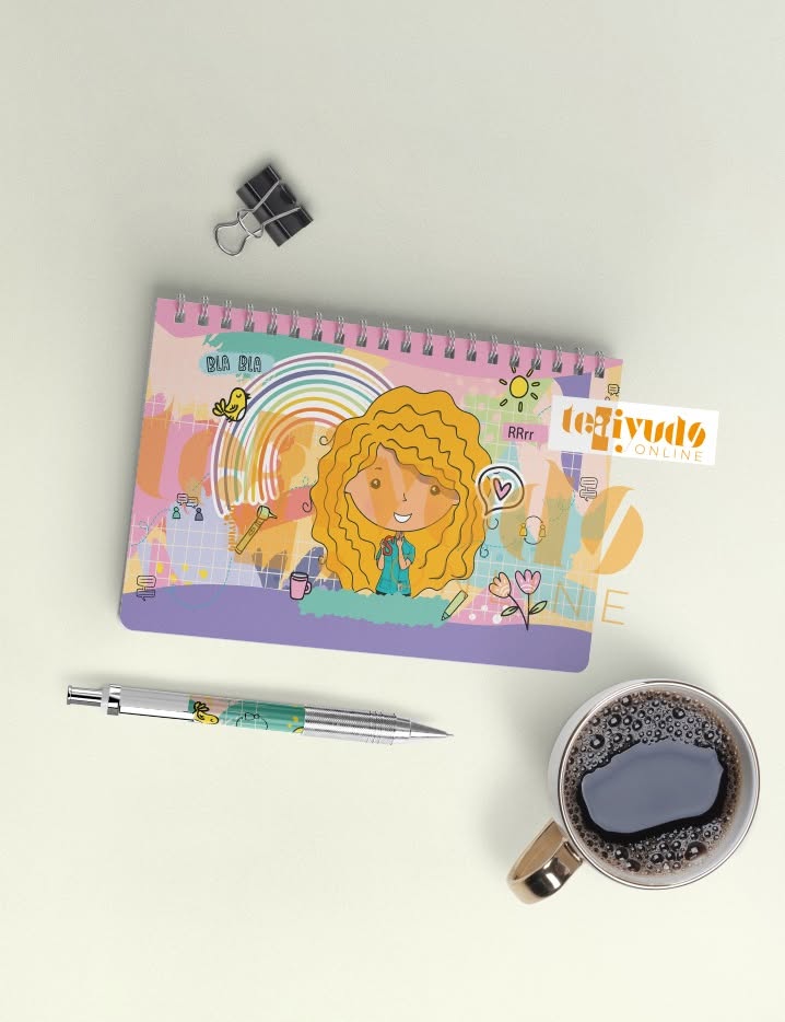 DIGITAL | Fonoaudiología 23 | Pajarito bla bla | Portadas Planner Horizontal/Vertical