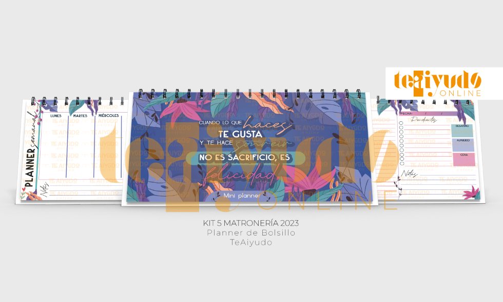 DIGITAL | Matronería 23 | Jardín Nocturno | Mini Planner 21x11cm