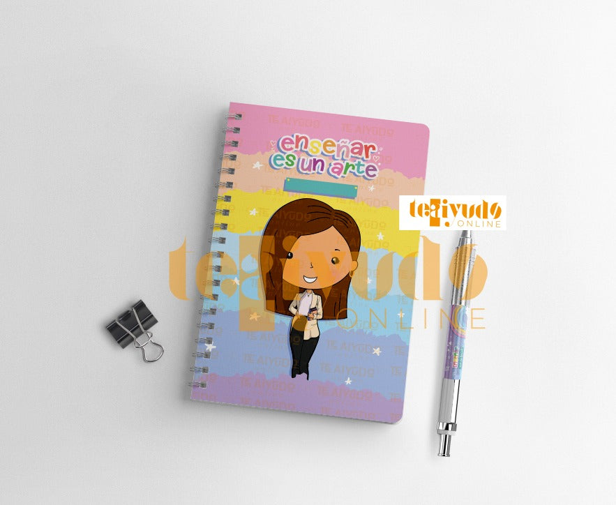DIGITAL | Profesora 24 | Rainbow Colors | Portadas A5