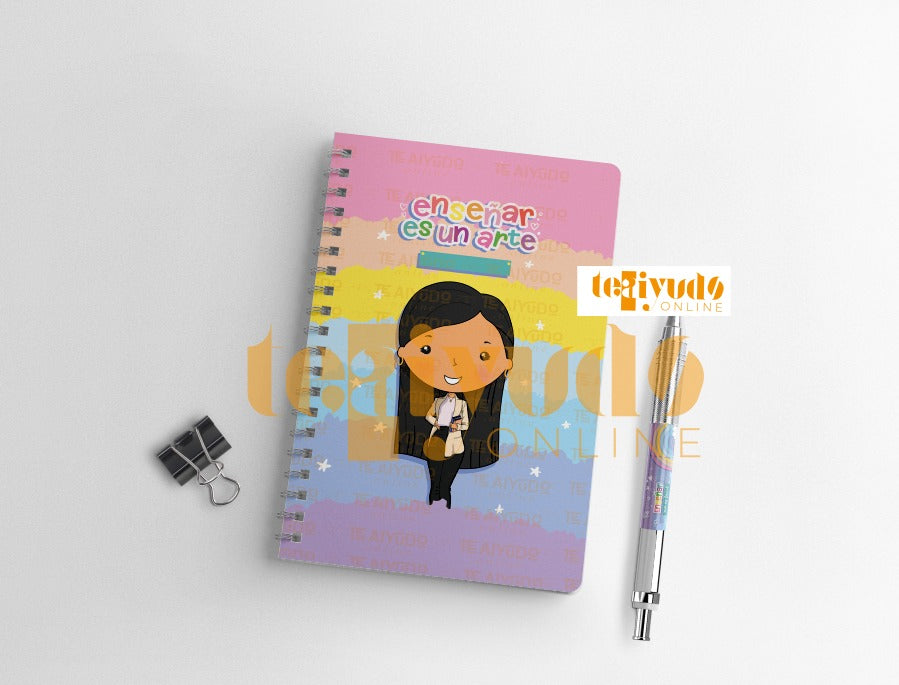 DIGITAL | Profesora 24 | Rainbow Colors | Portadas A5