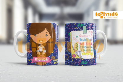 DIGITAL | Profesora 24 | Cute Blue | Tazones