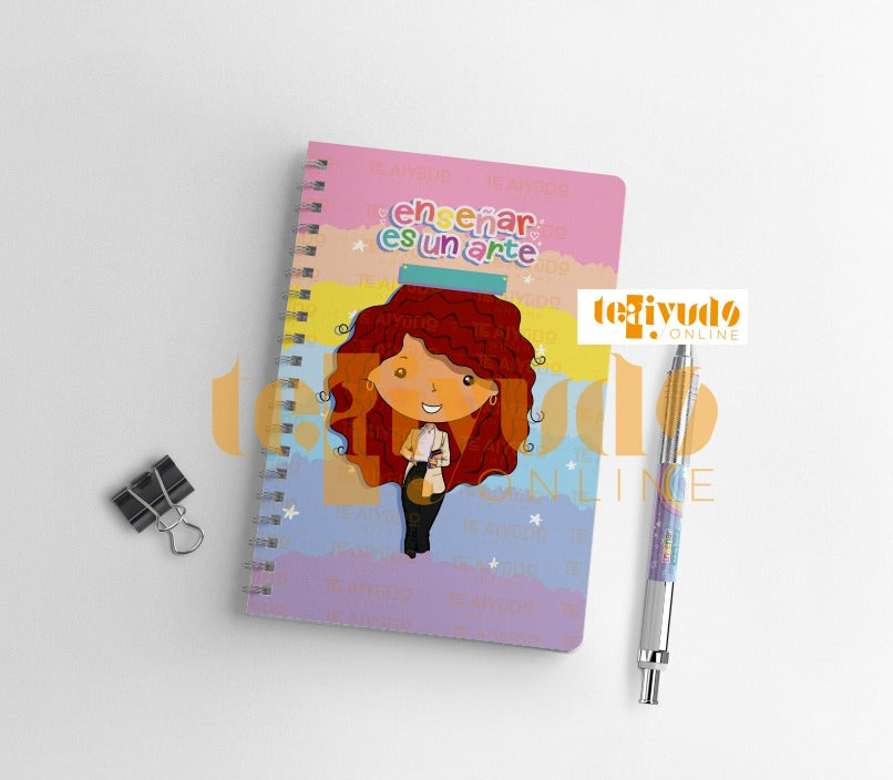 DIGITAL | Profesora 24 | Rainbow Colors | Portadas A5