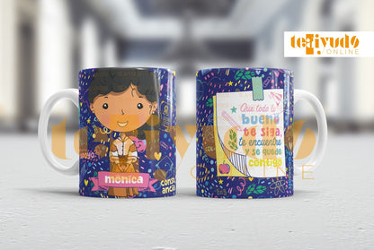 DIGITAL | Profesora 24 | Cute Blue | Tazones