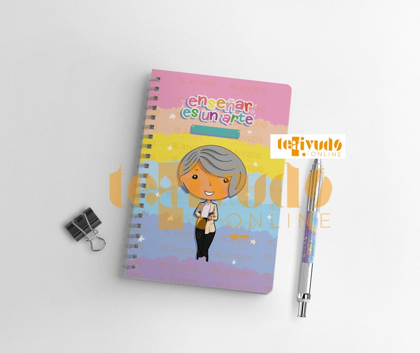 DIGITAL | Profesora 24 | Rainbow Colors | Portadas A5