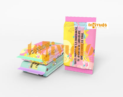 DIGITAL | Educadora Parvularia 23 | Floralia 1 | Etiqueta Chocolates