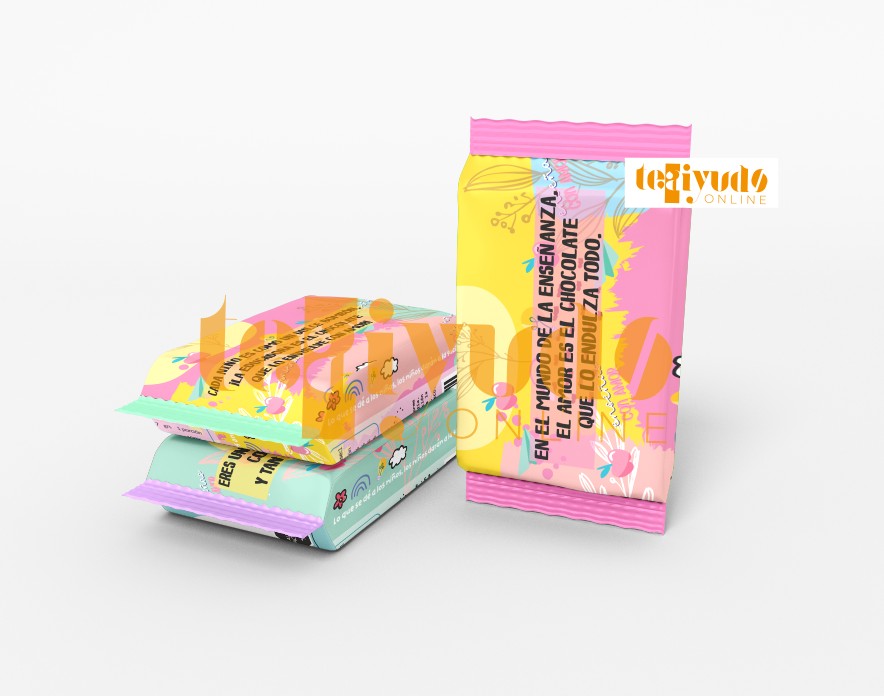 DIGITAL | Educadora Parvularia 23 | Floralia 1 | Etiqueta Chocolates