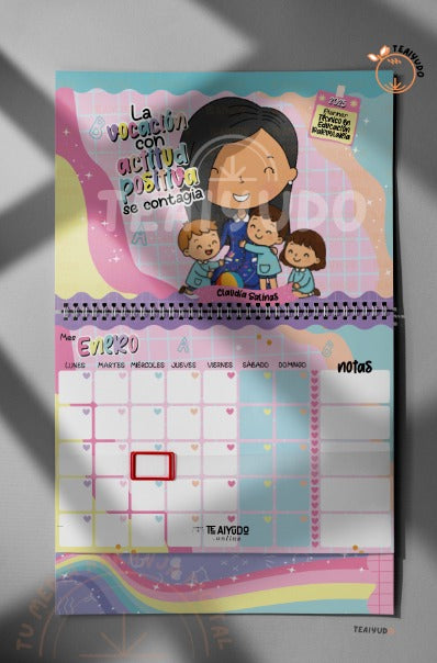 DIGITAL | Téc. Educ. Parvularia 25 | Splashy | Calendario A4