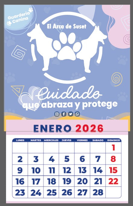 Imantados con Calendario, ambos diseños personalizados