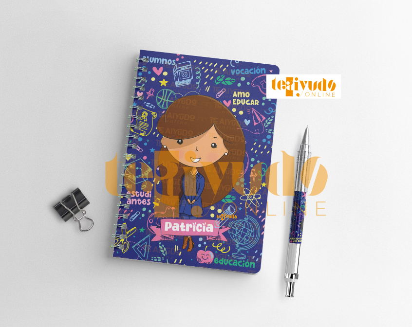 DIGITAL | Asistente 24 | Cute Blue | Portadas delantal azul