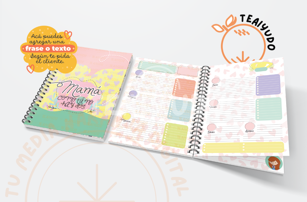 DIGITAL | Mamá 22 | Kit Planner "Mamá, como tú no hay dos"