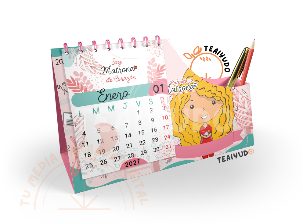 DIGITAL | Matronería 22 | Mintheart | Calendario Escritorio 2025–2027