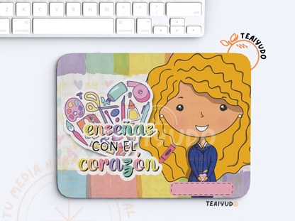 DIGITAL | Asistente Educación 23 - Azul | Acuarel | Estampa