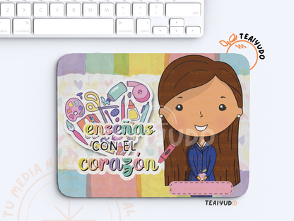 DIGITAL | Asistente Educación 23 - Azul | Acuarel | Estampa