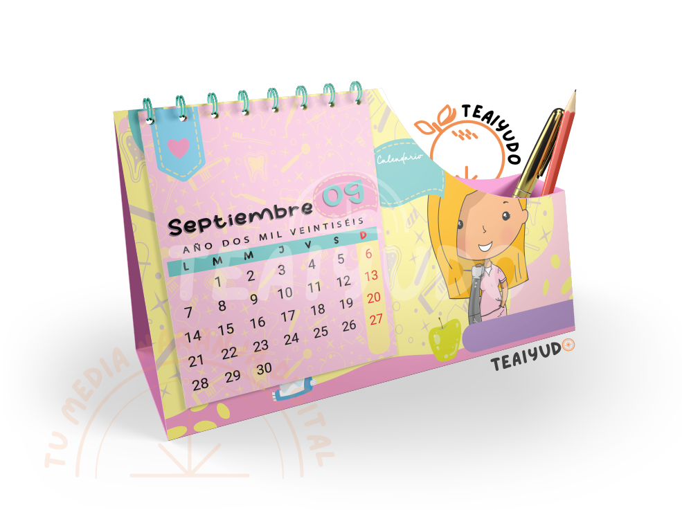 DIGITAL | Odontología 23 | Odontoline | Calendario Escritorio Mujer 2025–2027