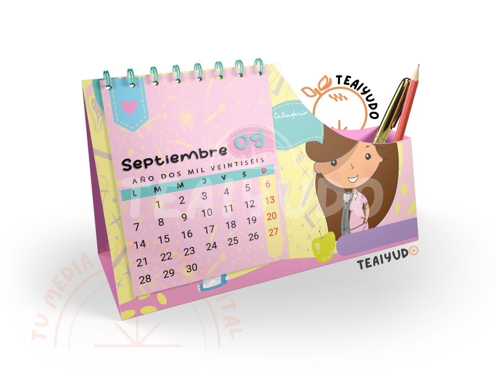 DIGITAL | Odontología 23 | Odontoline | Calendario Escritorio Mujer 2025–2027