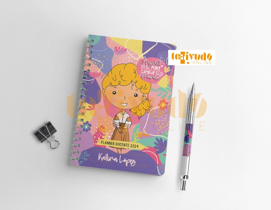 DIGITAL | Profesora 23 | Colorido | Kit Portadas