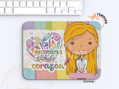 DIGITAL | Asistente Educación 23 - Blanco | Acuarel | Estampa