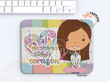 DIGITAL | Asistente Educación 23 - Blanco | Acuarel | Estampa