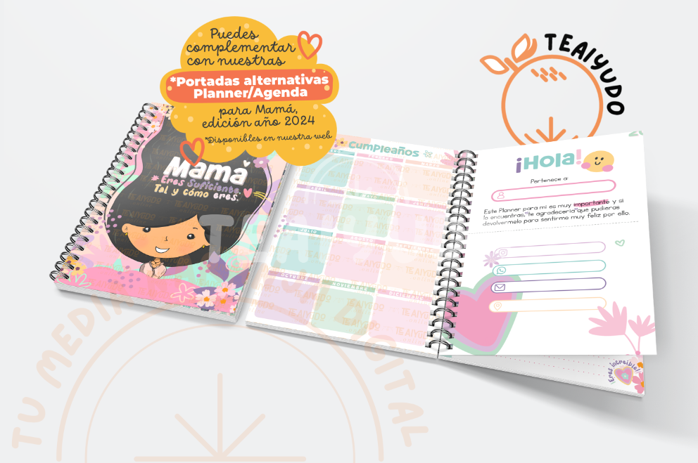 DIGITAL | Mamá 24 | Planner Perpetuo | Diseño Ternura