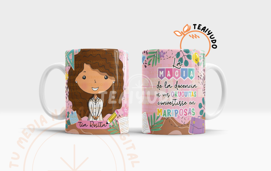 DIGITAL | Asistente 25 | Scolaria | Tazones, delantal blanco