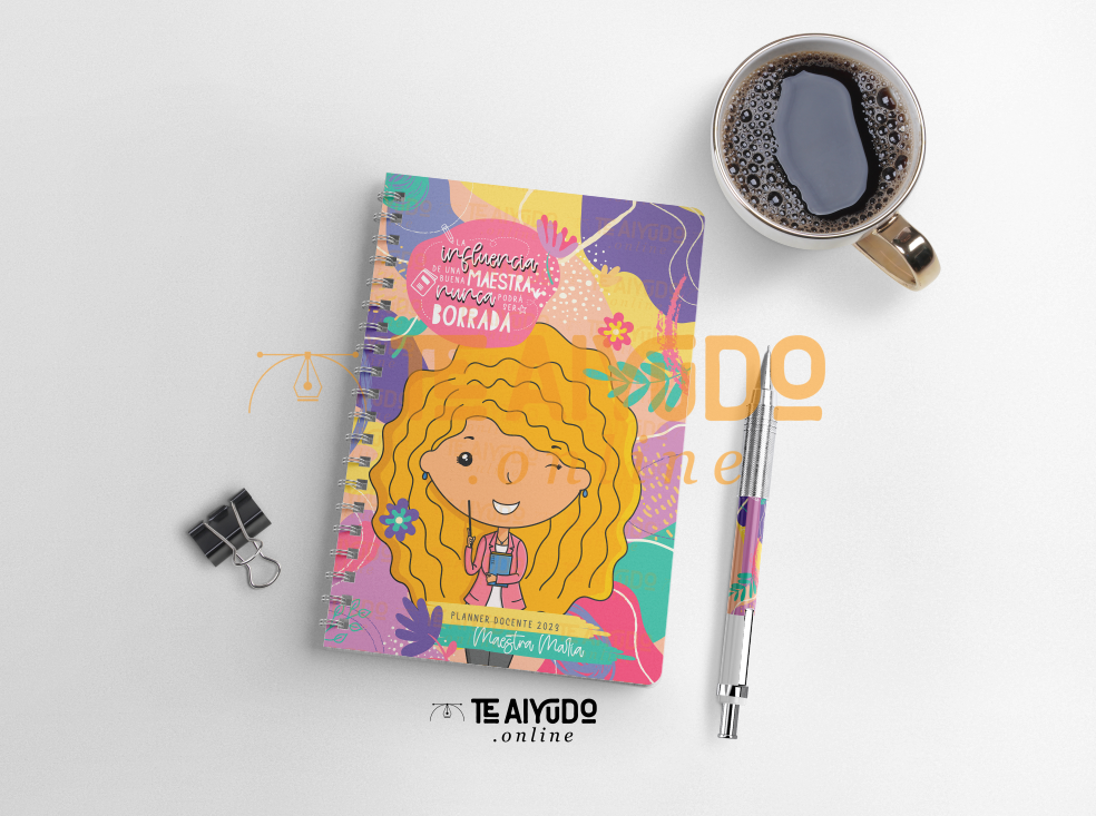 DIGITAL | Profesora 22 | Colorido | Kit Portadas