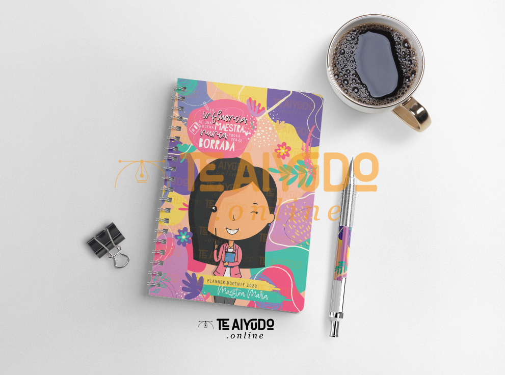 DIGITAL | Profesora 22 | Colorido | Kit Portadas