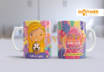 DIGITAL | Profesora 23 | Colorido | Kit Tazones