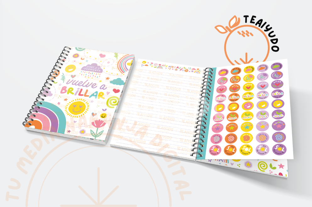 DIGITAL | Planner 2025 | Kit "Vuelve a Brillar" A5 + Accesorios Editables y Regalos Exclusivos