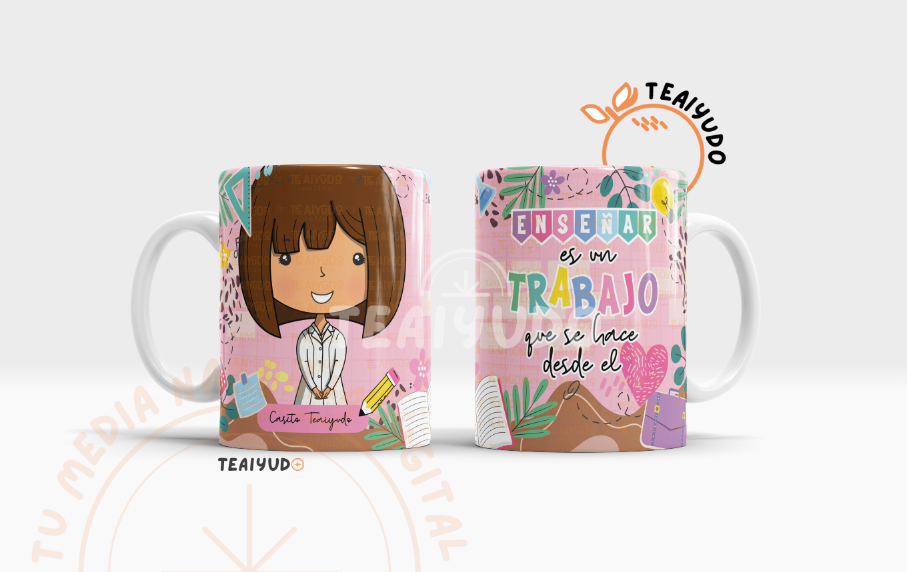 DIGITAL | Asistente 25 | Scolaria | Tazones - delantal blanco (Set 2)