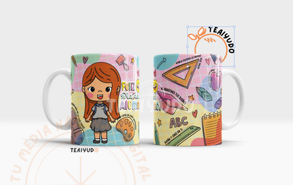 DIGITAL | Alumno 25, diseño escolar | Tazones Niña
