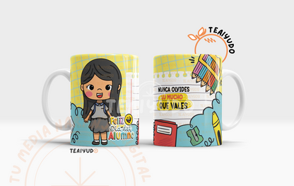 DIGITAL | Alumno 25, diseño escolar | Tazones Niña